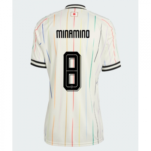 Billige Fotballdrakt Japan Takumi Minamino #8 Replika Bortedrakt Dame VM 2026 Kortermet Billige Fotballdrakt Japan Takumi Minamino #8 Replika Bortedrakt Dame VM 2026 Kortermet